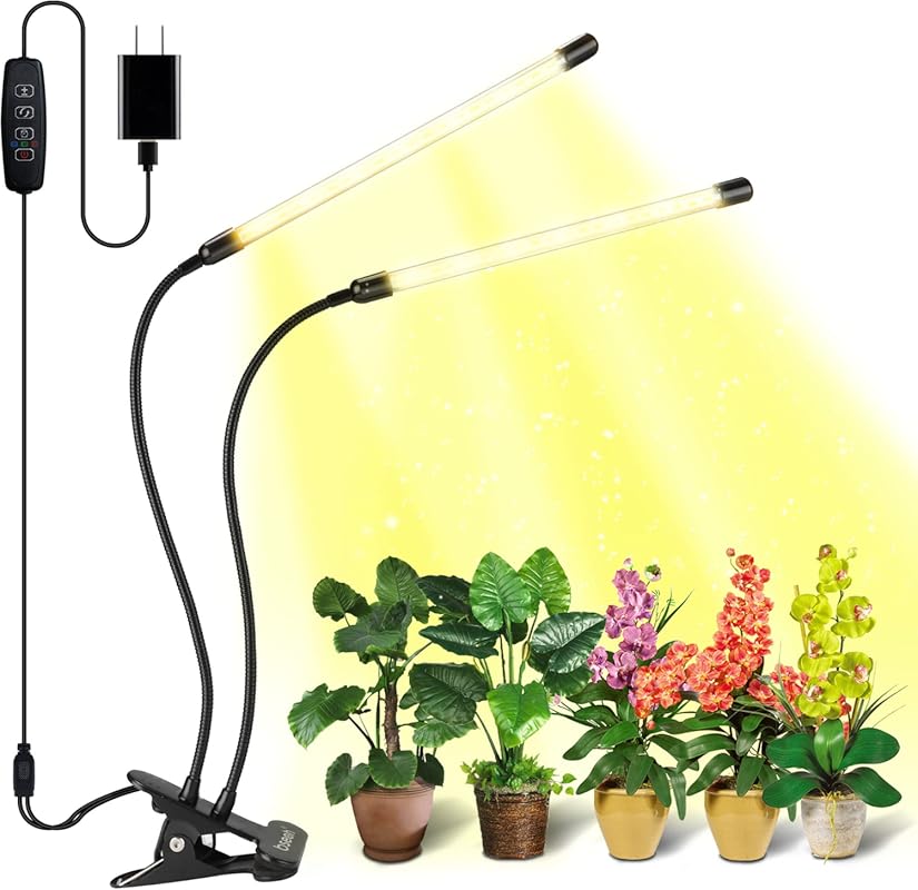 Bseah Full Spectrum Grow Light for Indoor Plants with 10 Dimmable Leve