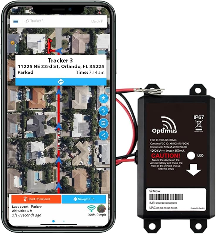 Optimus Wired GPS Tracker for Vehicles with Easy Installation on Car B