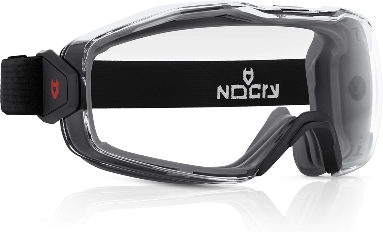 NoCry ANSI Z87.1 Anti-Fog Goggles Over Glasses – UV380 Protection, Pan