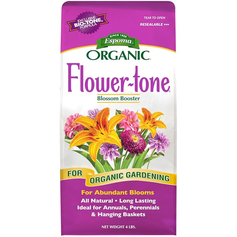 Espoma Flower-Tone Fertilizer - Natural Organic for Abundant Blooms -