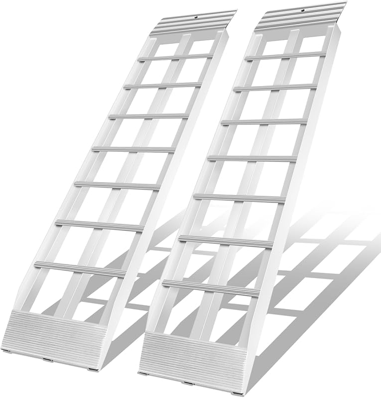 Aluminum Shed Ramps for Lawn Mowers - 2-Pack, 36x8x1.5