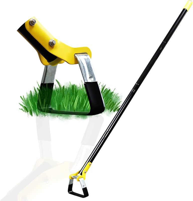 DonSail Heavy-Duty Adjustable Scuffle Hoe with 30-61 Inch Long Handle 