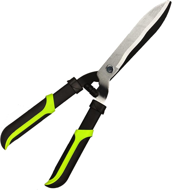 19-Inch Hedge Shears with Sharp Wavy Blades for Trimming Hedges and Bu