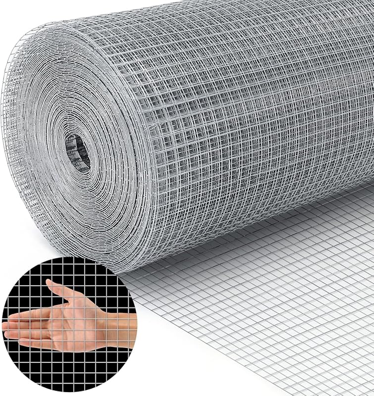 Land Guard 19 Gauge Hardware Cloth, 1/2 inch Galvanized Chicken Wire F