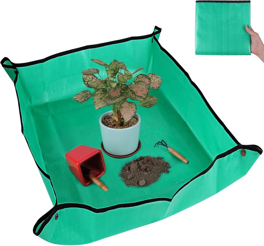 Azureblue Plant Repotting Mat: waterproof tray for indoor succulents, 