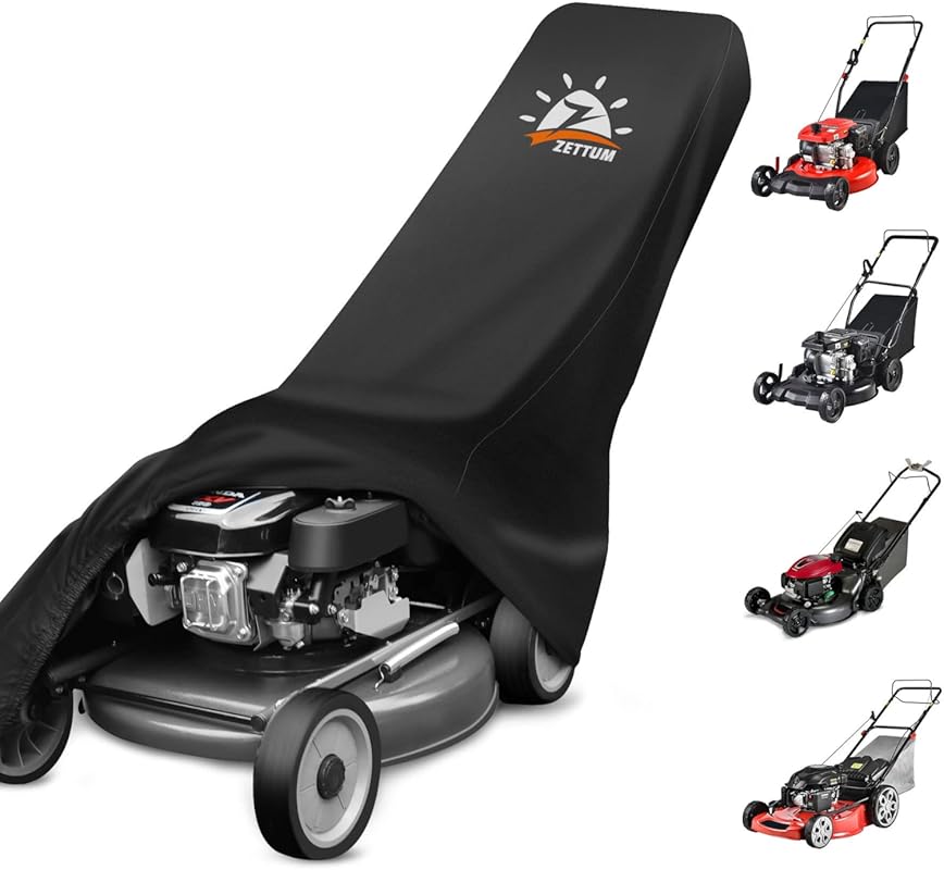 Zettum Push Lawn Mower Cover - Waterproof Heavy Duty 600D Universal Fi