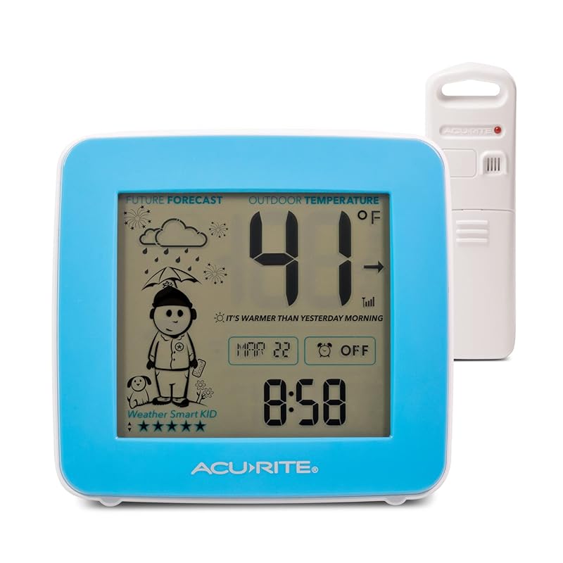 AcuRite What-to-Wear Weather Station with Alarm Clock, Wireless Outdoo