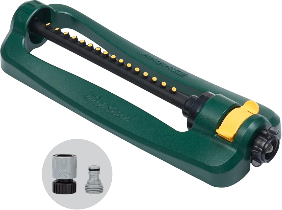 Melnor 65148AMZ TurboTek Oscillating Sprinkler: 16 Precision Nozzles, 