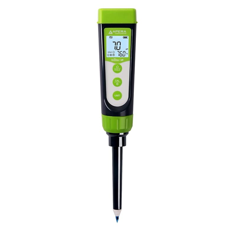 Apera AI102G Soil pH Pen Tester for Soil Nutrient Solution Tests with 