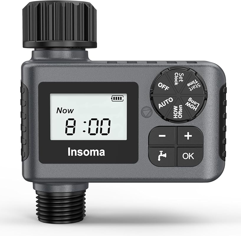 Programmable Outdoor Garden Hose Faucet Timer Rain Delay Manual Automa