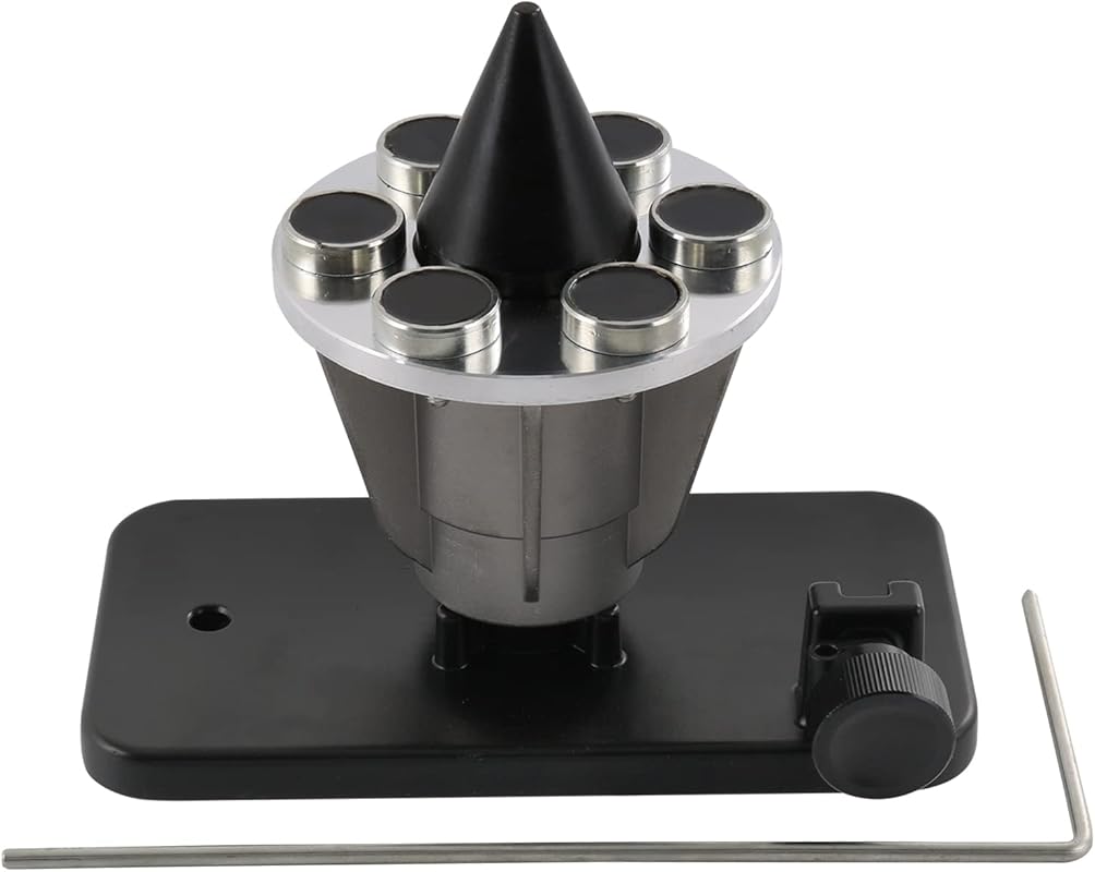 Black Magnetic Wall Mount Blade Balancer for Lawn Mowers - Replaces Mo