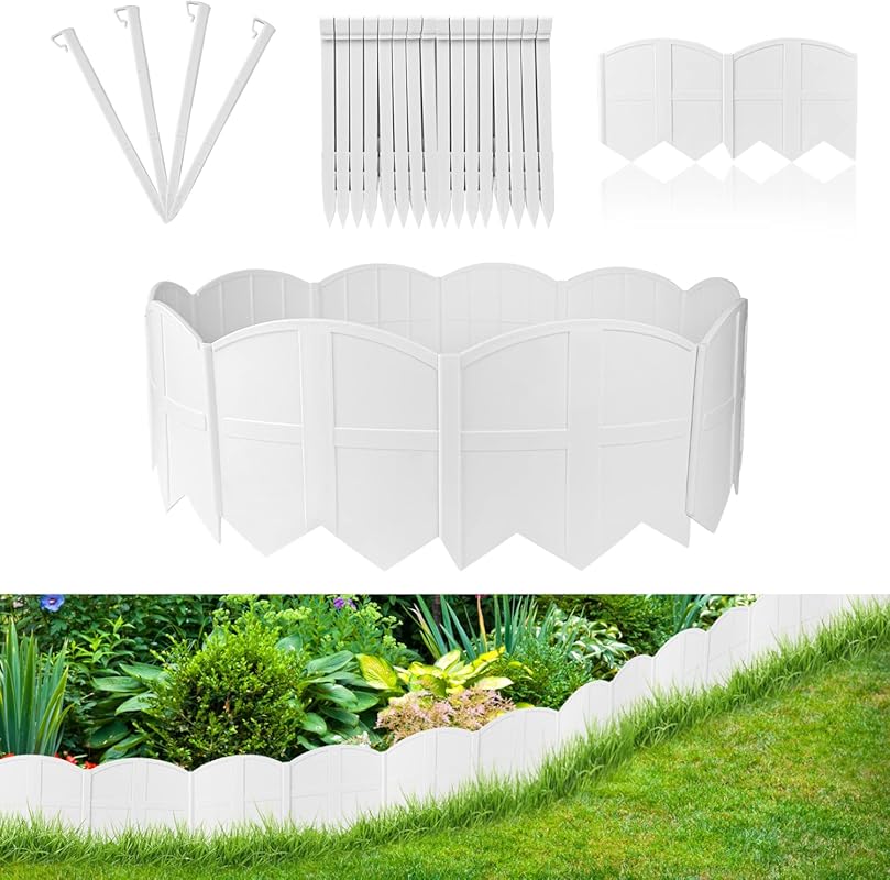 Decorative Garden Edging Border 20FT with 20 Stakes – Landscape Edging