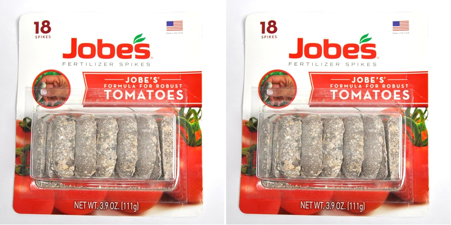 Jobe's Tomato Fertilizer Spikes - 18 Count per Pack, Pack of 2 for All