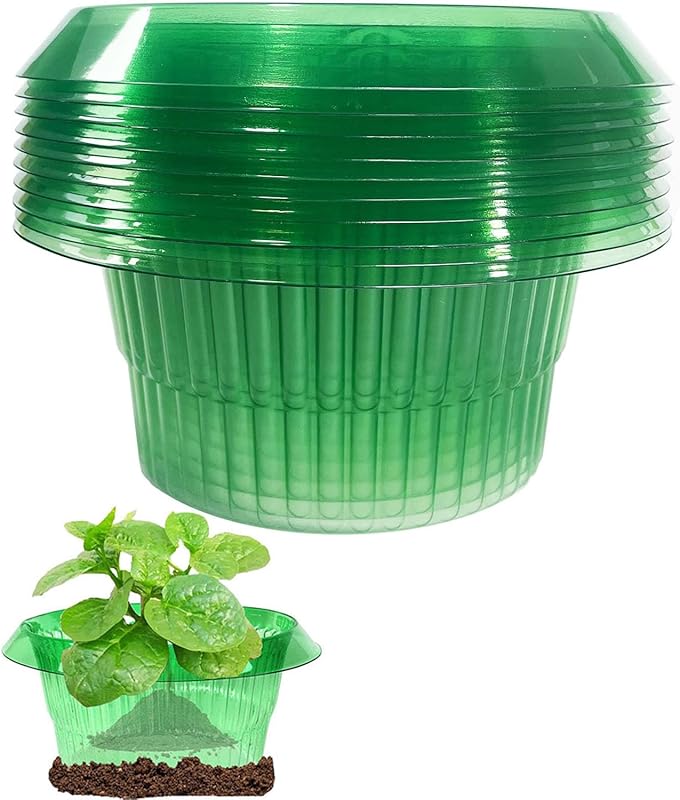 Slug Collars Planter Slug Collars - 10-Piece Set to Protect Plants fro