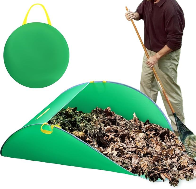 UQM Leaf Collector – Portable Pop Up Foldable Leaf Bags, Reusable Yard