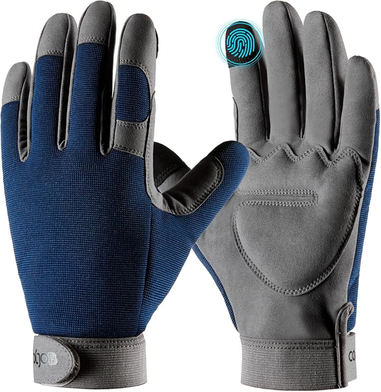 COOLJOB Men's Thorn Proof Rose Pruning Gloves - Touchscreen Fingers, P