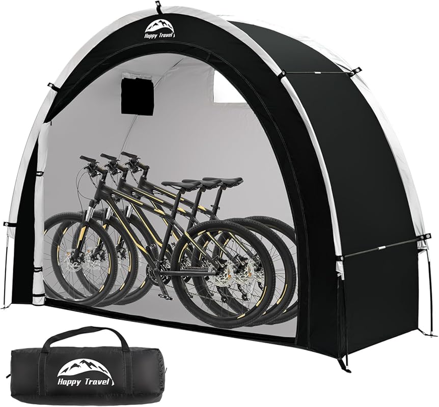 Happy Travel Portable Bike Storage Shed Tent with PU4000 Waterproof 21