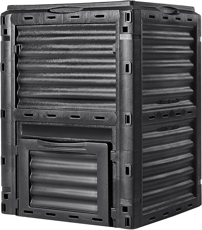 VEVOR 80 Gallon BPA Free Compost Bin - Outdoor Composter with Top Lid,