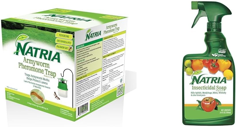 NATRIA Armyworm Pheromone Trap 1-Pack + NATRIA Insecticidal Soap 24 oz