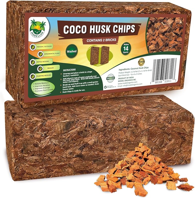 MODELLOR Premium Super Washed Clean Coco Chips 2 Bricks 2.2 lb Yields 