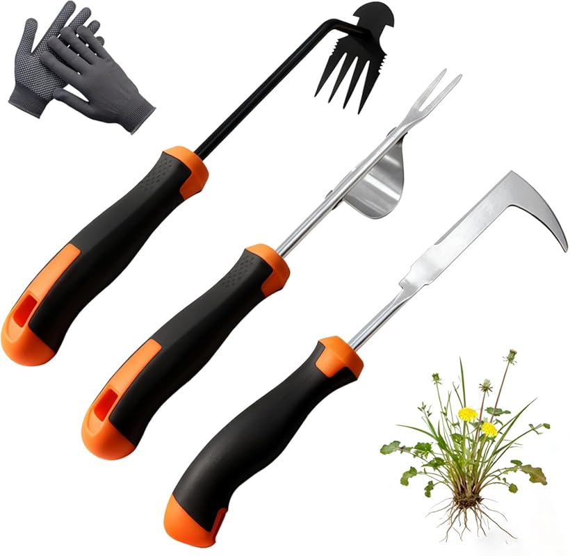 Portable Hand Weed Puller Tool – Stainless Steel Crack Weeder for Gard