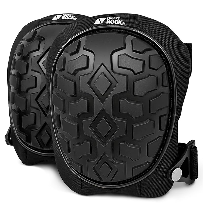 Professional Knee Pads for Work Construction with Heavy Duty Cap, Foam