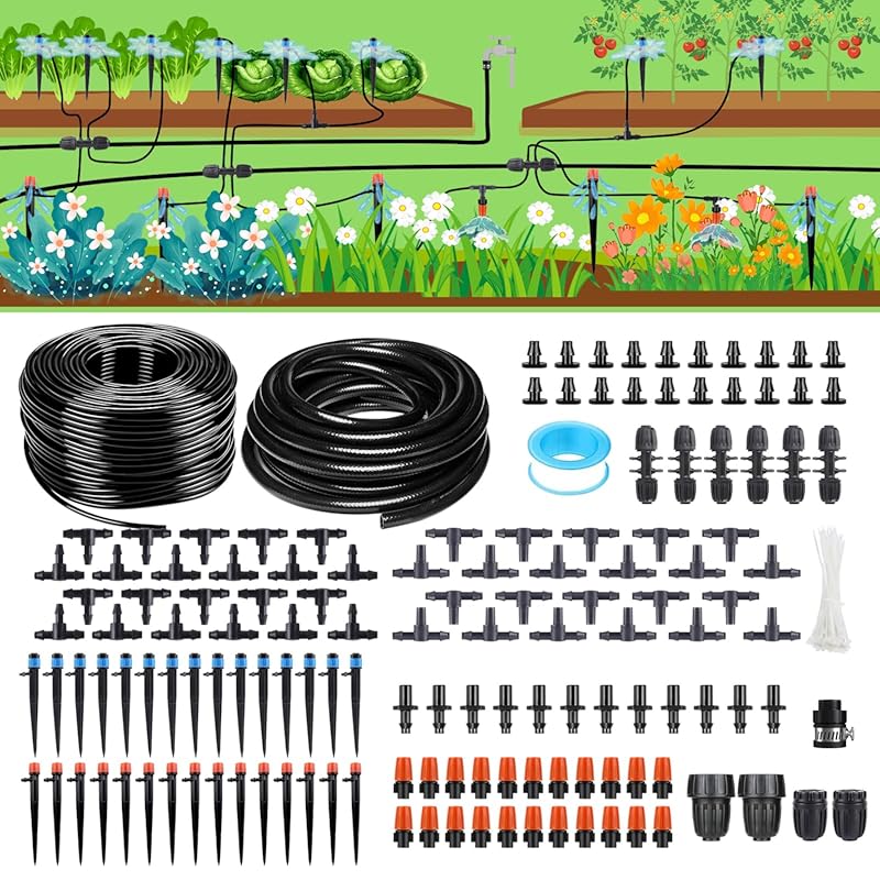 256FT Drip Irrigation Kit with 1/2