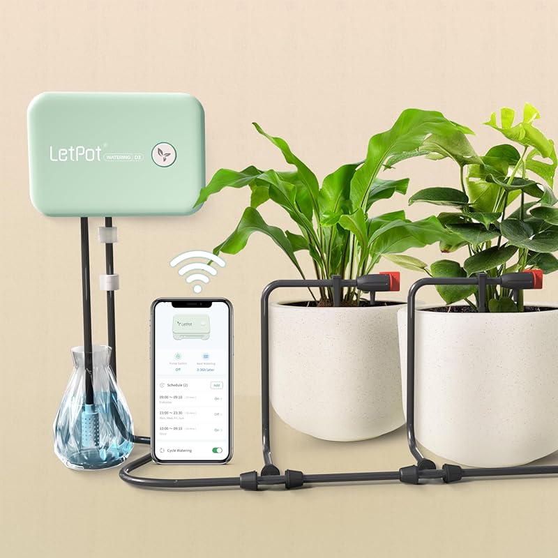 LetPot Wi-Fi Automatic Watering System for Potted Plants - App Control