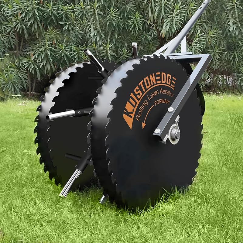 Patented Rolling Lawn Coring Aerator: Manual Push Rotary Roller for Pu
