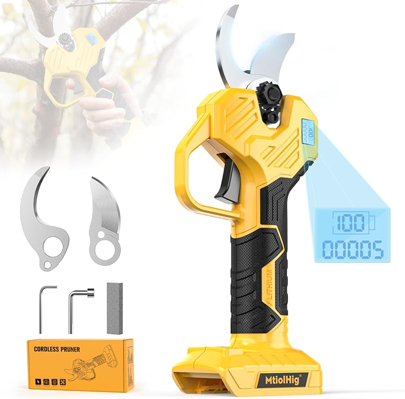 Electric Pruning Shears, DeWalt 20V Compatible, 26000RPM Brushless Mot