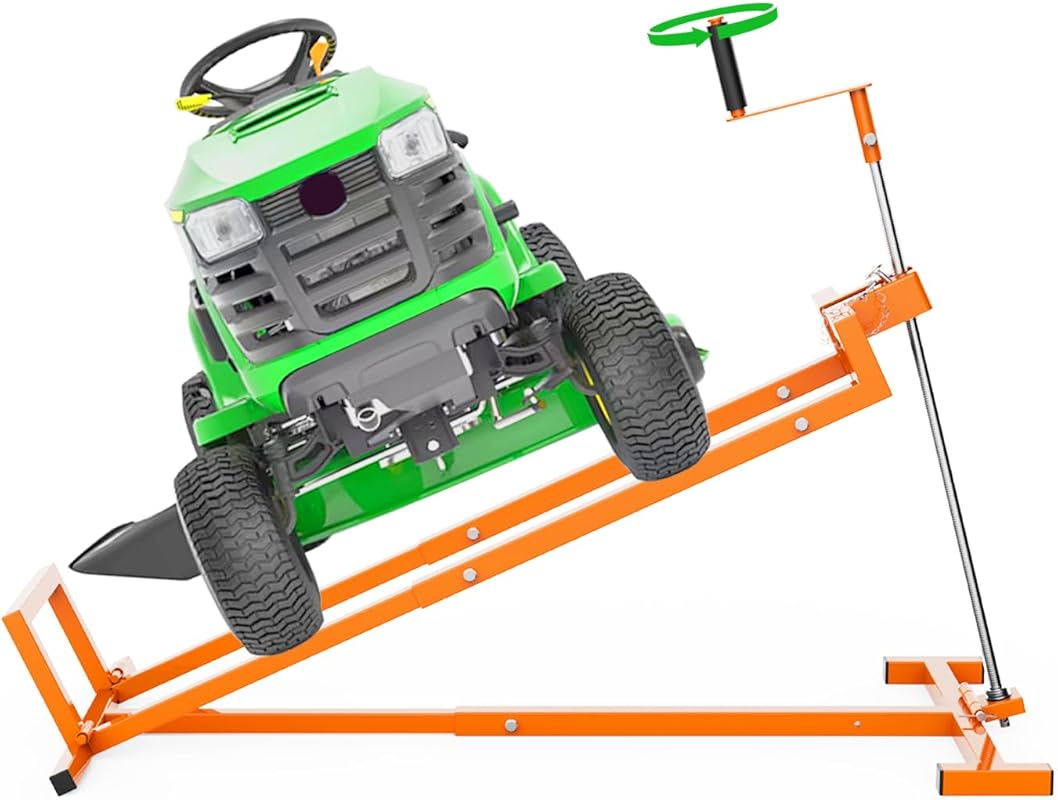 882 Lb Lawn Mower Lift Jack with Platform and Dual Handles for Lawn Mo
