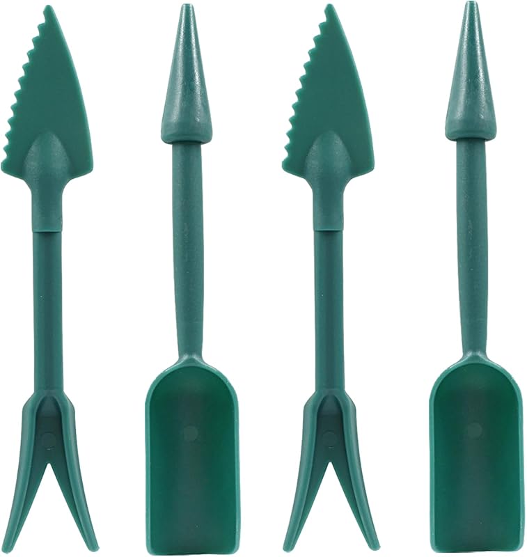 Bivethoi Transplanting Shovel Scoops Kit: 4-Piece Garden Hand Tools fo