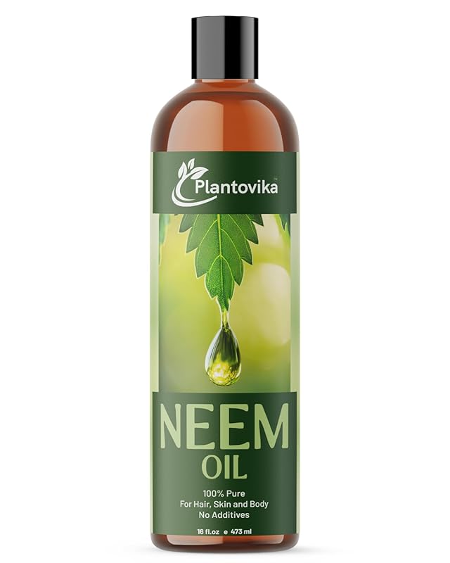 100% Pure Cold Pressed Neem Oil 16 Oz - All Natural Unrefined Concentr