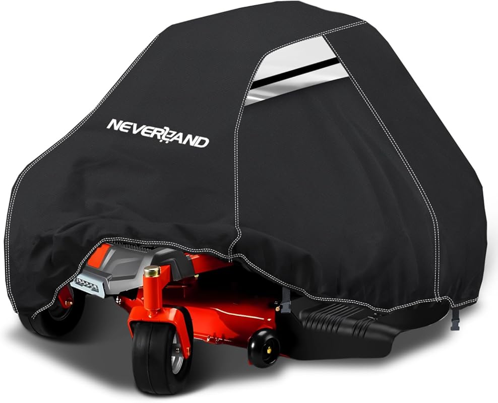 NEVERLAND Zero Turn Mower Cover: Anti-UV Waterproof 210D with Drawstri