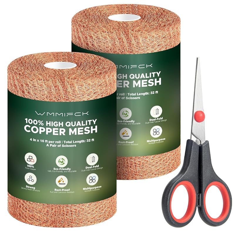 3rd Gen Copper Mesh Rodent Control Kit - 100% Pure Copper Wool for Slu