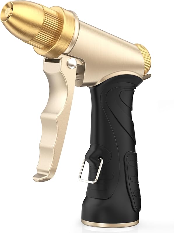 RAINPOINT Garden Hose Nozzle, Upgraded Heavy Duty Metal Spray Nozzle,