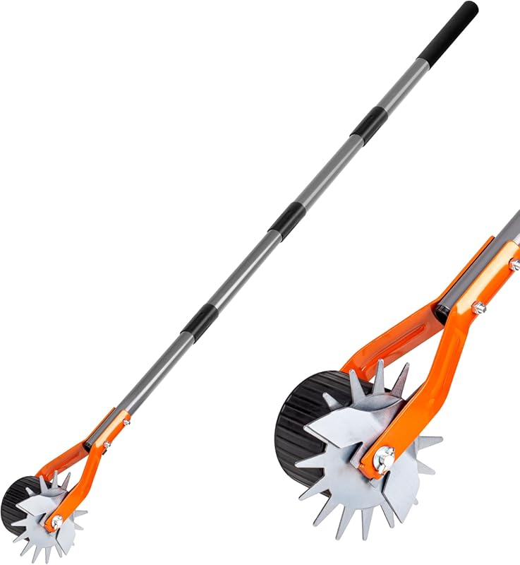 Walensee 69.7-Inch Manual Wheel Rotary Edger: Adjustable Stainless Ste