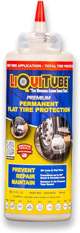 Premium Heavy Duty Tire Sealant - 32 oz Bottle, Instantly Seals Bead,