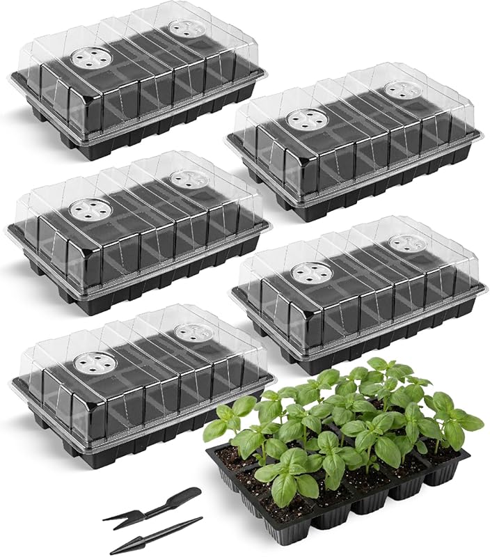 Mr. Pen 5-Set Seed Starter Tray Kits – Durable Germination Trays with 