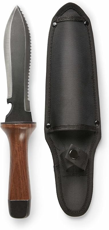 Hori Hori Traditional Japanese Garden Knife with Ergonomic Wooden Hand