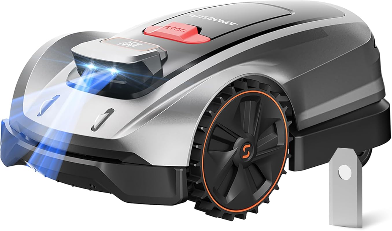 Sunseeker X3 Plus No-Wire Robot Lawn Mower with AI RTK Navigation, 0.3