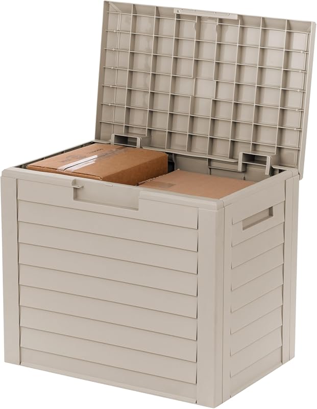 IRIS USA 35-Gallon Waterproof UV-Protected Resin Storage Box lockable 