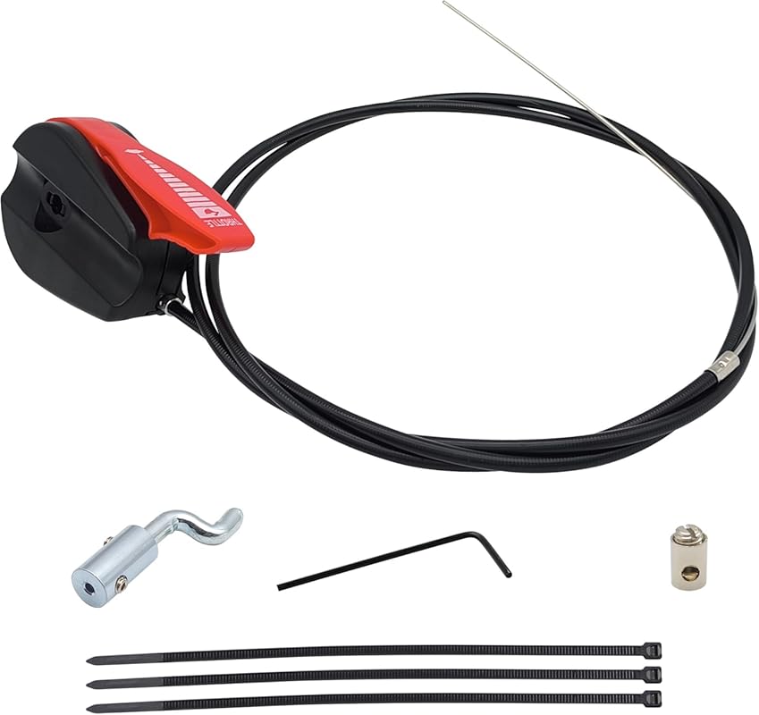 Universal 65 Inch Throttle Cable Switch Control Kit for Lawn Mowers wi
