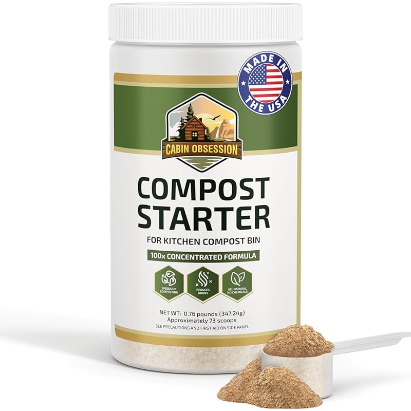 100x All Natural Compost Accelerator for Countertop Kitchen Bins Odor