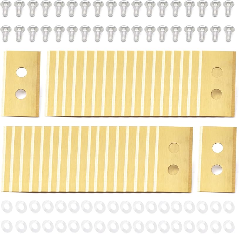 36-Piece Titanium-Coated Replacement Blades with Screws & Washers for 