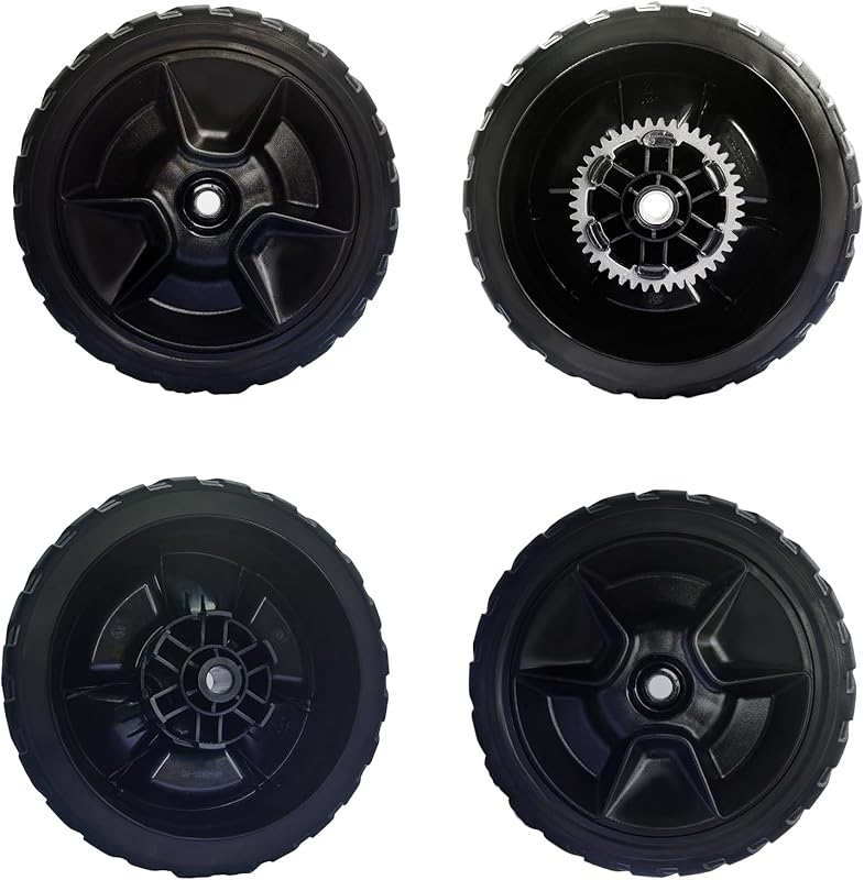 Honda HRN216 Lawn Mower Wheels 4 Pack: 2 Rear 42710-VR8-N00ZA, 2 Front