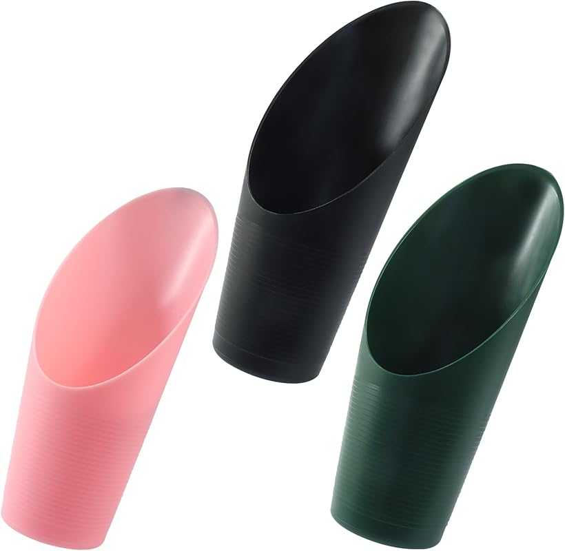 3-Piece Colorful Bonsai Soil Scoops: Lightweight Plastic Garden Tools 
