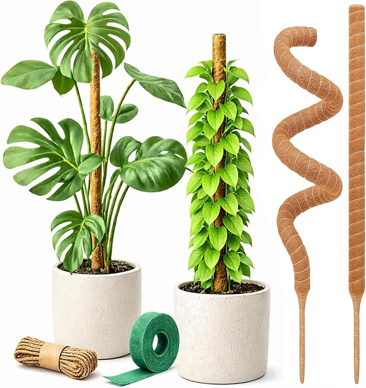 Bendable Moss Pole Monstera Plant Support - 2 Pack 28