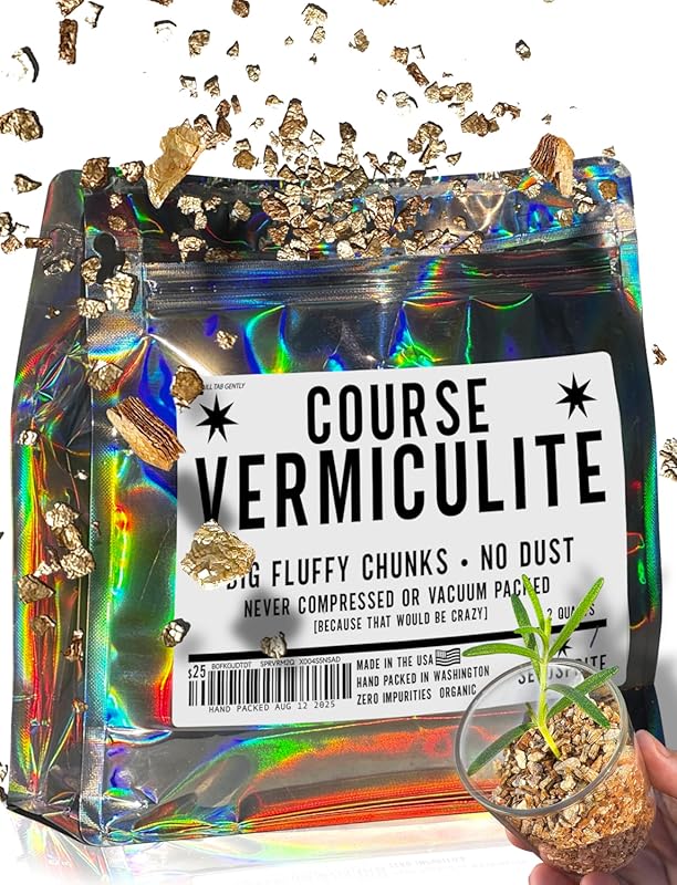 2 Quart Coarse Organic Vermiculite Resealable Pack - USA, Light Airy N