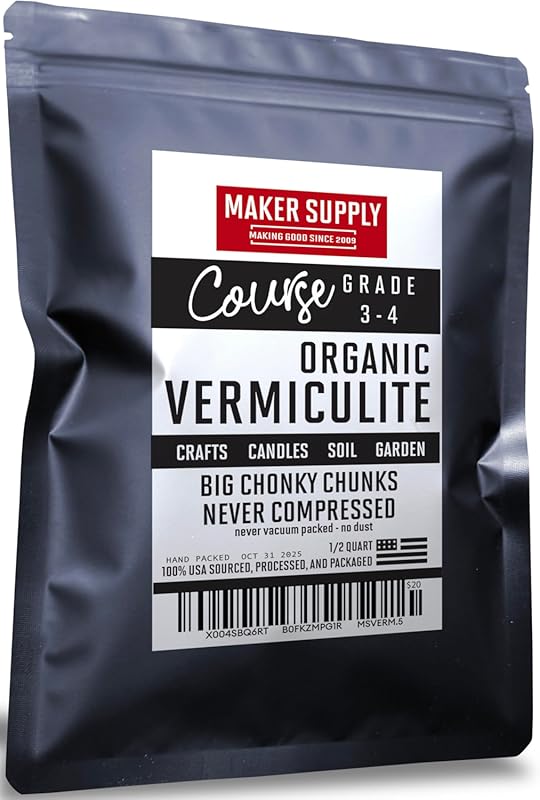1/2 Quart Coarse Organic Vermiculite Resealable Pack - USA, Light Airy
